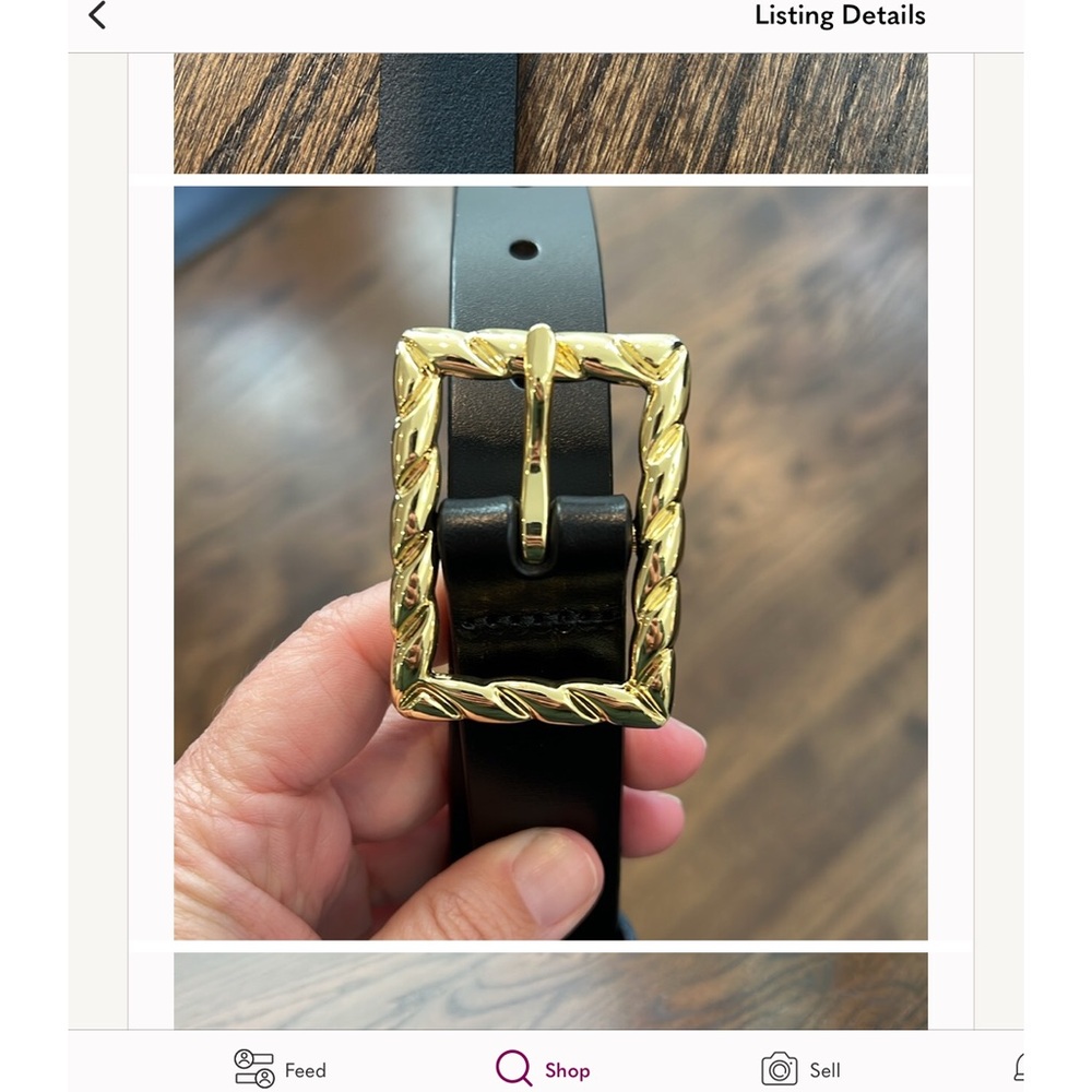 J.Crew Gold Buckle Belt